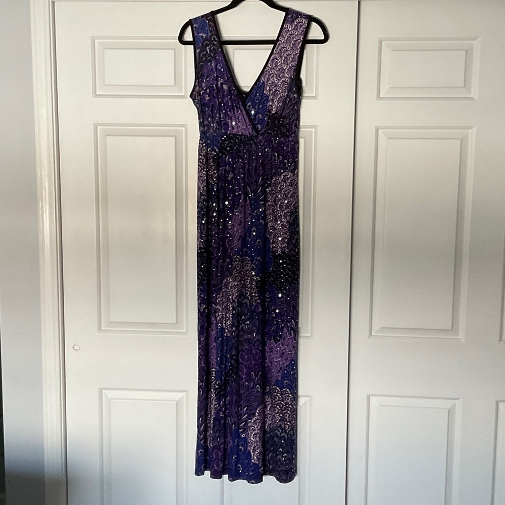Elegant Purple Maxi Dress